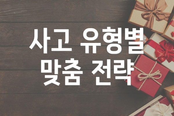 사고 유형별 맞춤 전략