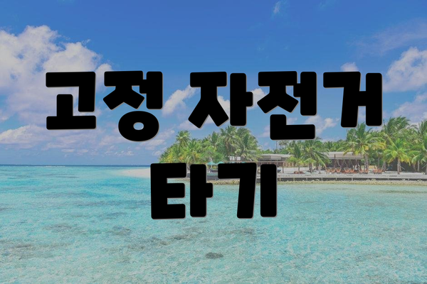 고정 자전거 타기