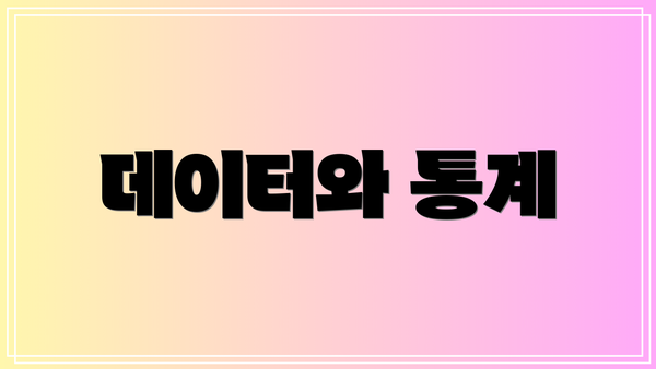 데이터와 통계