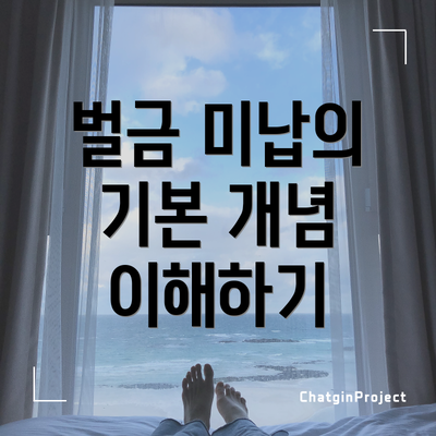 벌금 미납의 기본 개념 이해하기