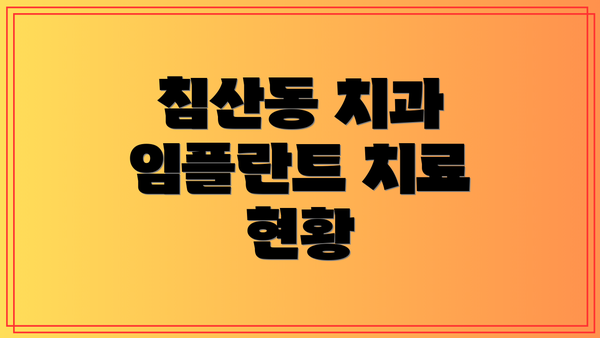 침산동 치과 임플란트 치료 현황