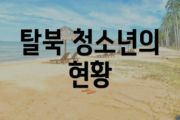 탈북 청소년의 현황