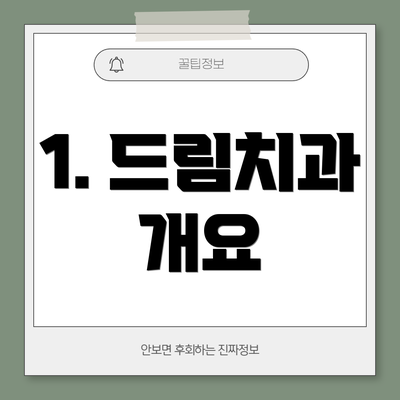 1. 드림치과 개요
