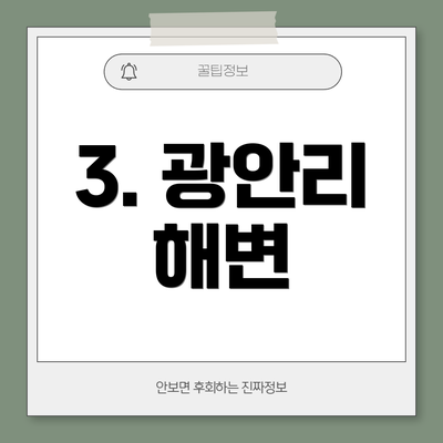 3. 광안리 해변