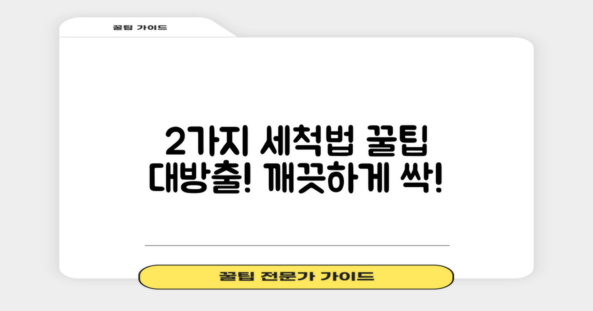 2가지 세척 방법