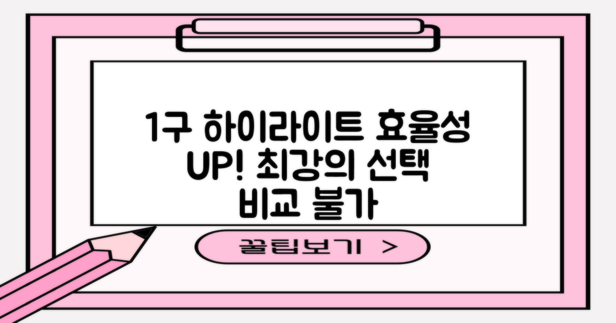 1구 하이라이트의 효율성