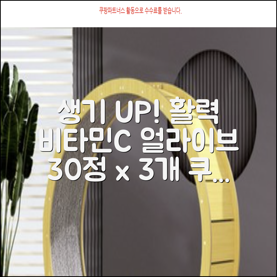 얼라이브 지속성 비타민c 30g, 30정, 3개 추천 리뷰