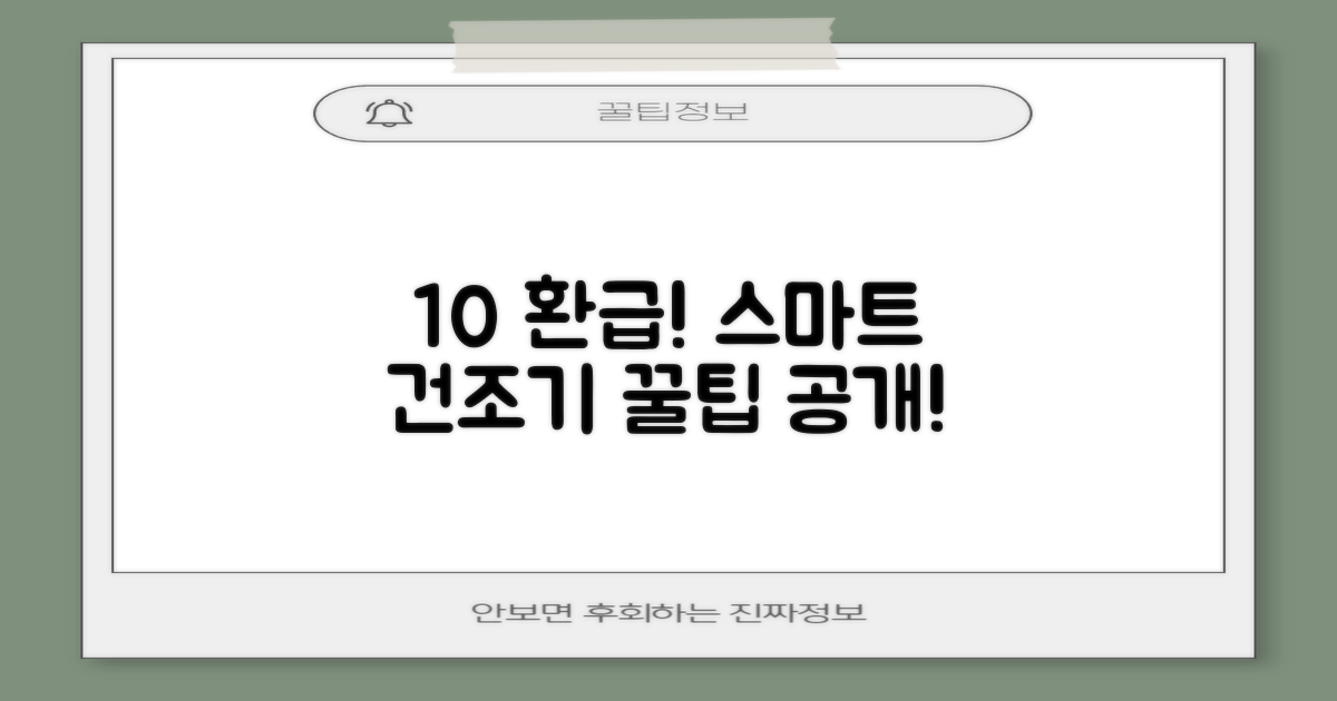 10% 환급, 스마트한 건조기 구매 전략