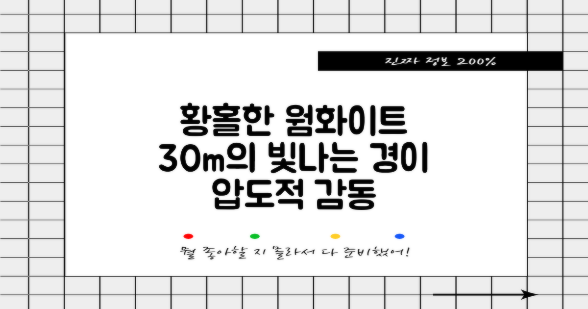 웜화이트 30m의 황홀경
