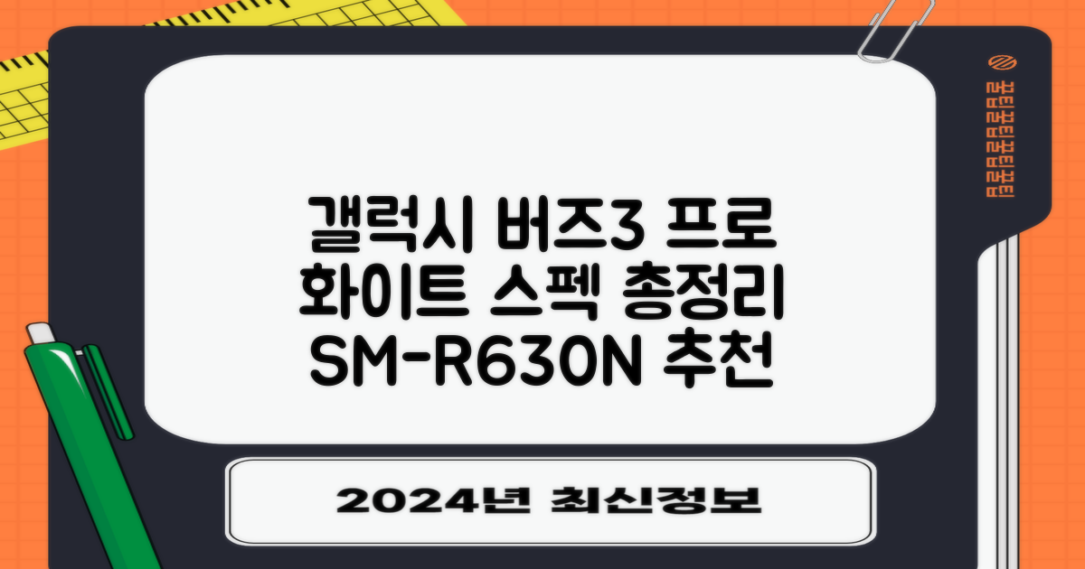 삼성전자 갤럭시 버즈3 프로 블루투스 이어폰, SM-R630N, 화이트 추천 리뷰