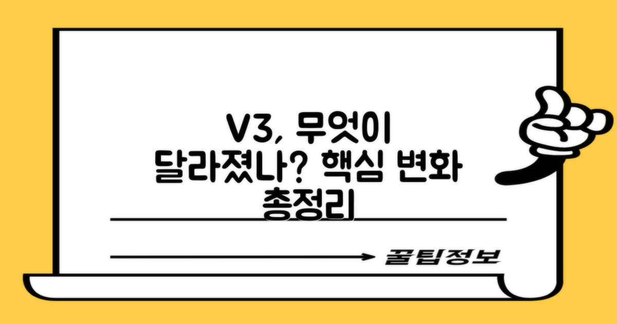 V3, 무엇이 달라졌나?